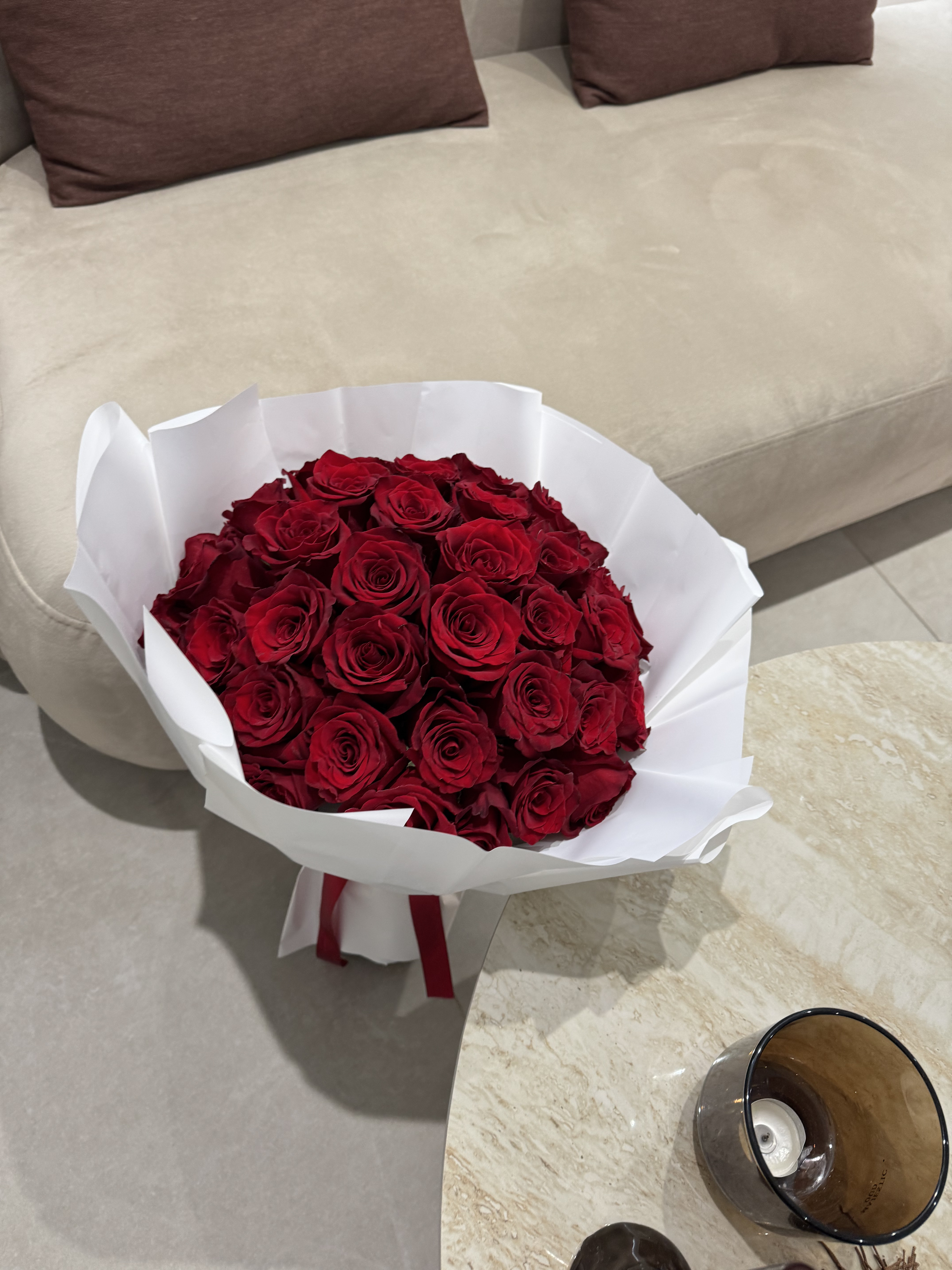 Bouquet de 50 roses rouges Équateur