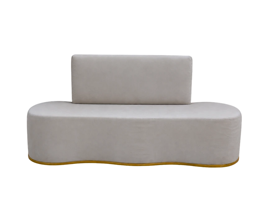 Canapé beige velours