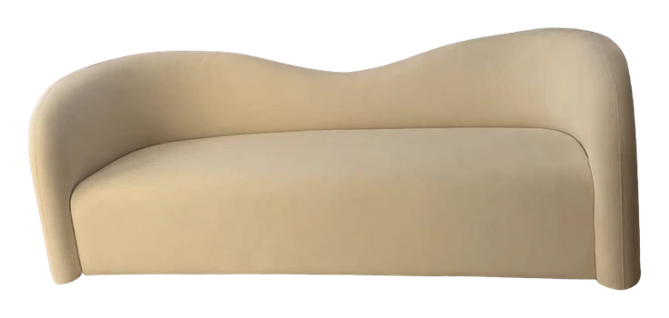Canapé beige velours