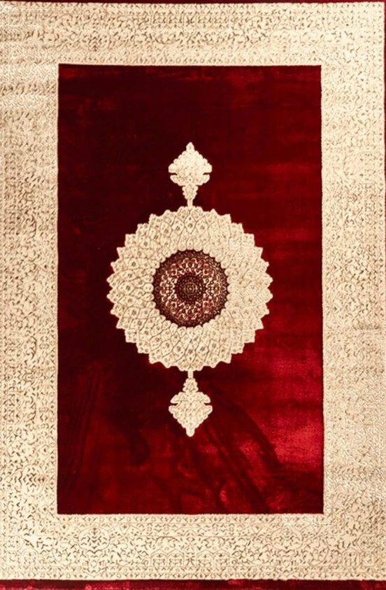 Tapis rubis rouge